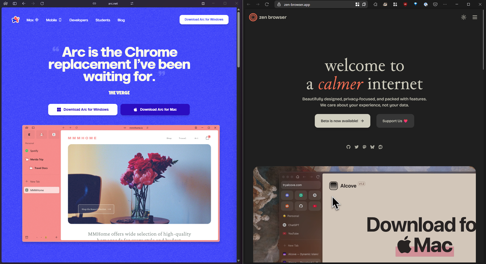 Arc VS Zen Browser: perbandingan non-technical