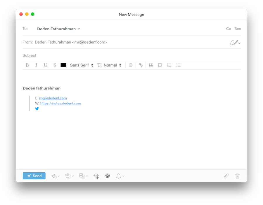 mailspring UI